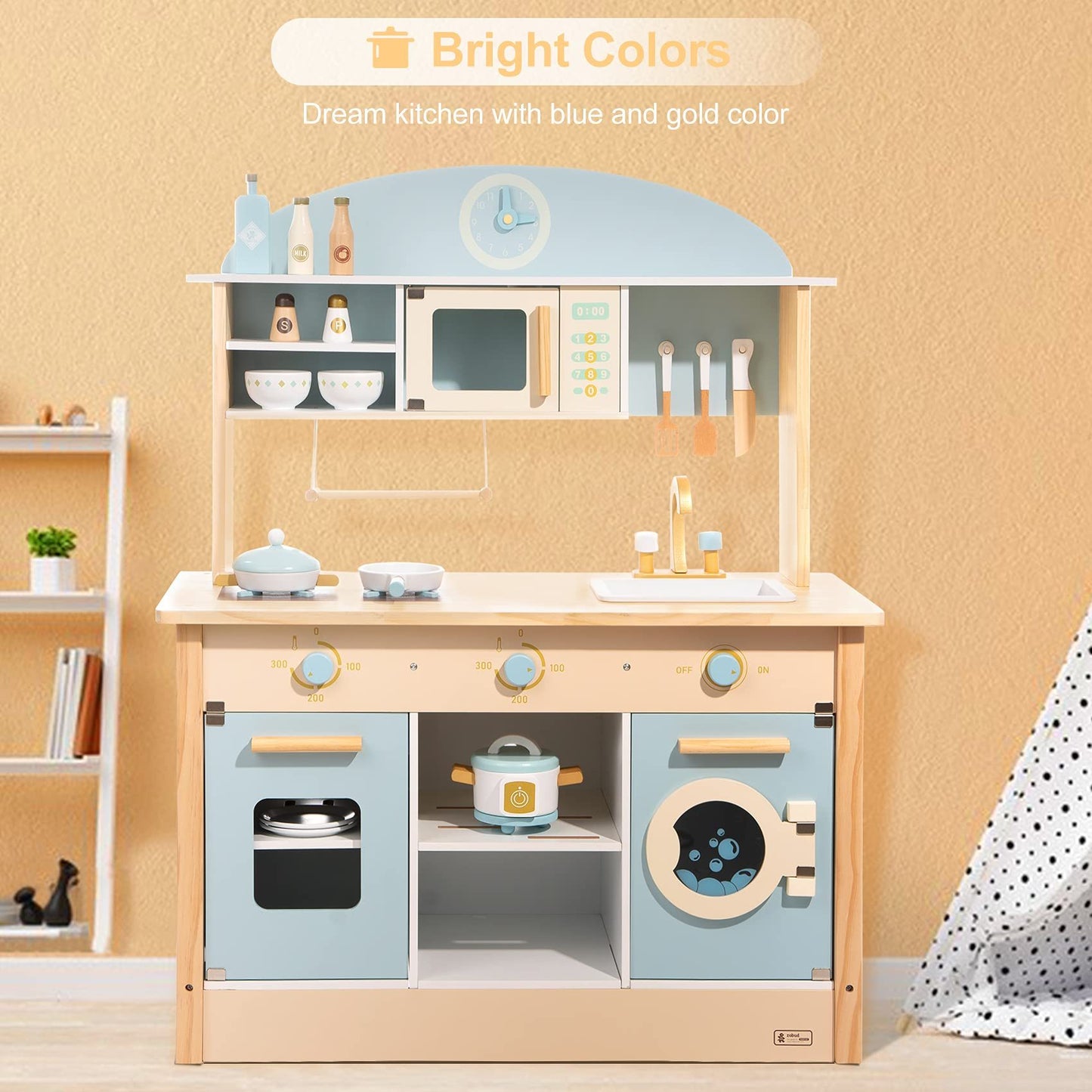 Premium Pretend Play Cooking Kitchen DIY Set for Kids