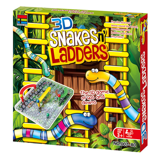 3D Snakes And Ladders | Parent-Child Games