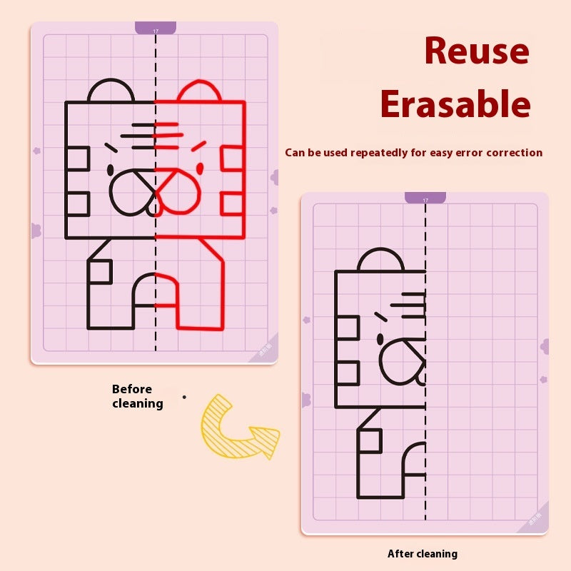 Reusable Symmetrical Pattern Learning Board for Kids