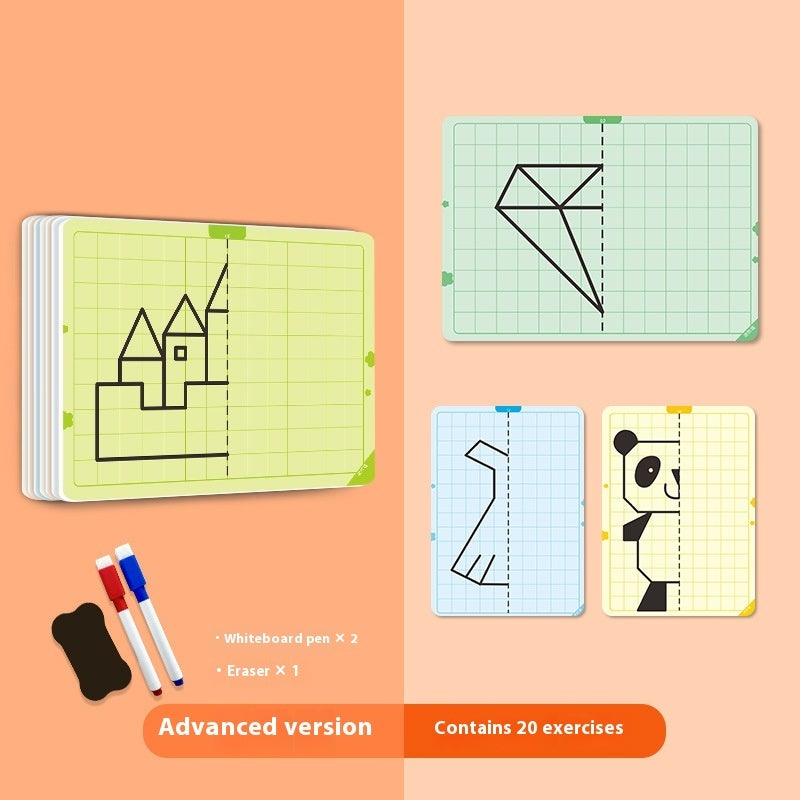 Reusable Symmetrical Pattern Learning Board for Kids