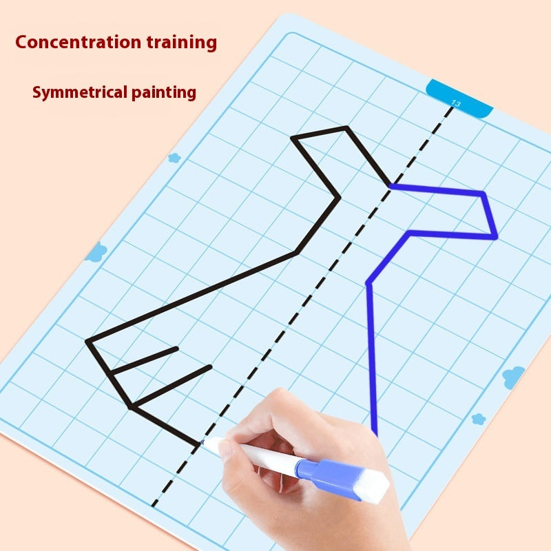 Reusable Symmetrical Pattern Learning Board for Kids