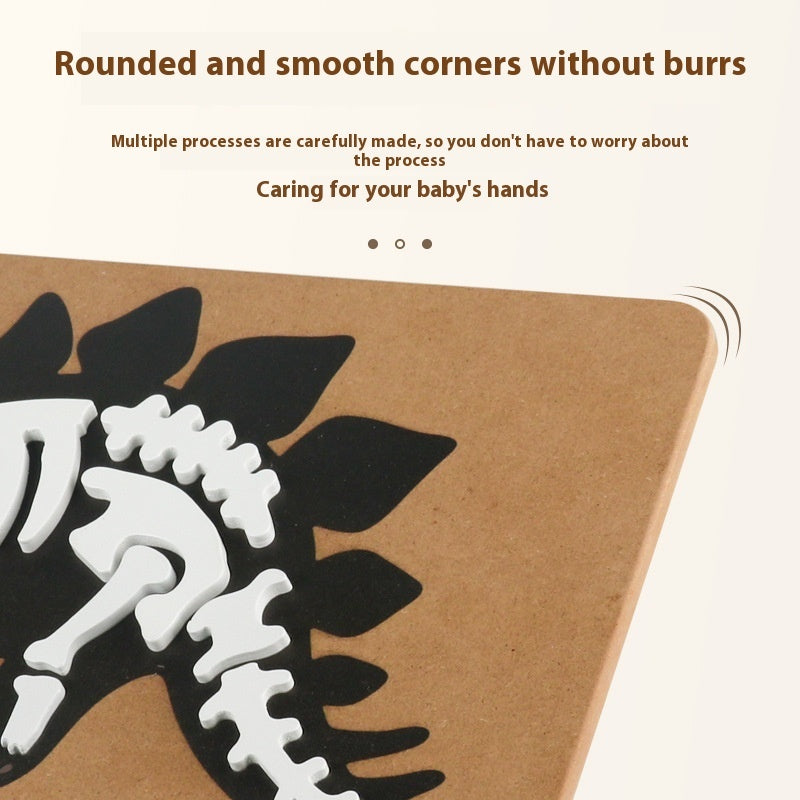 Dinosaur Fossil Puzzle – Educational Wooden Puzzle for Kids