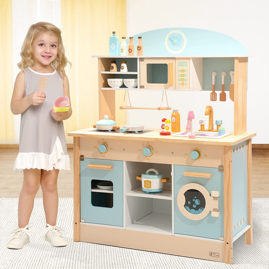 Premium Pretend Play Cooking Kitchen DIY Set for Kids